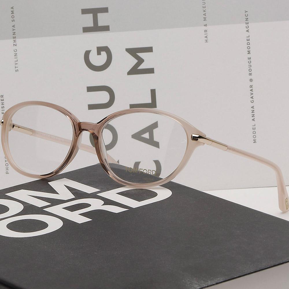 TOM FORD Thin Oval Acetate Unisex Eyeglasses Frames TF5249 074