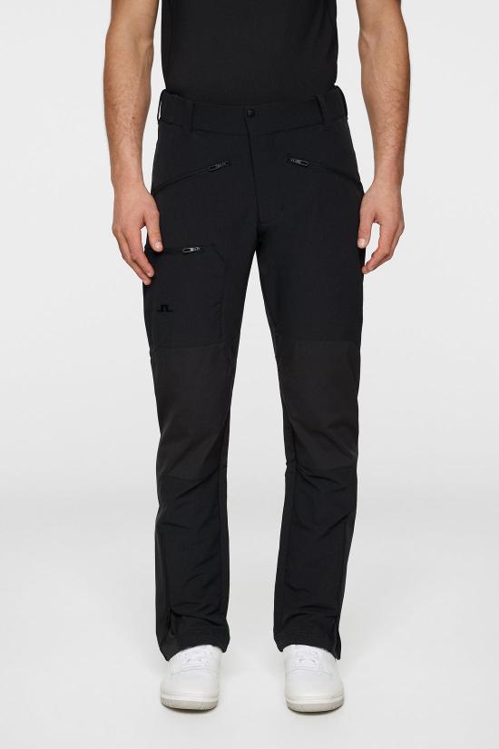 J LINDEBERG Straight Classic Pants for Men AMPA122949999 BLACK DOM