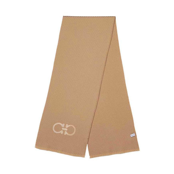 Ferragamo Women’s Jacquard Camel Scarf