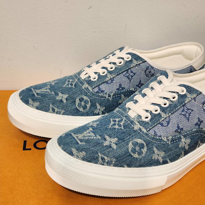 Louis Vuitton Men’s Denim Monogram Trocadero Sneakers Blue