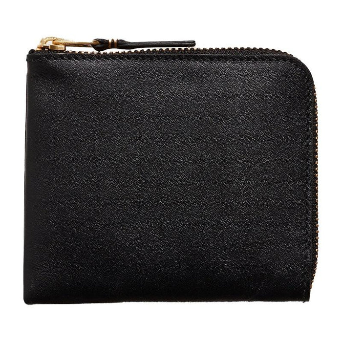 Comme des Garcons Classic Zip Wallet Black Unisex Leather Bifold