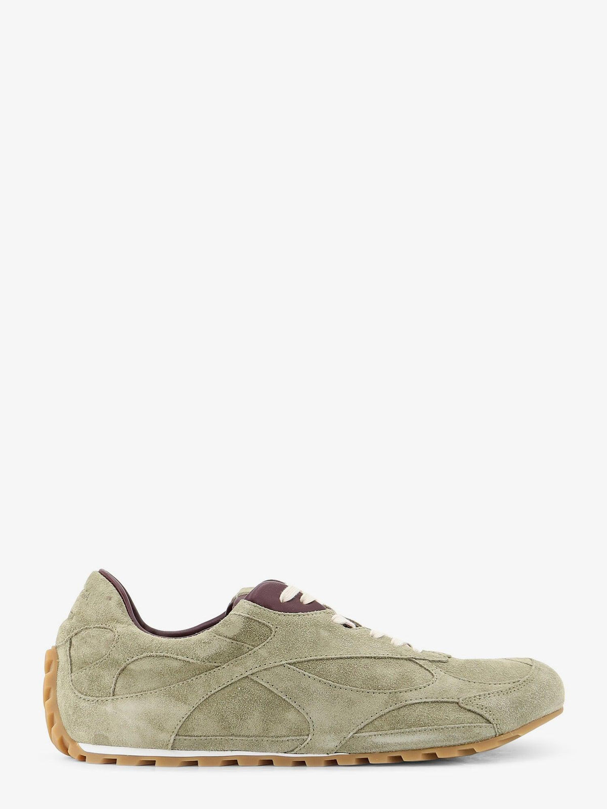 Bottega Veneta White Leather Low-Top Sneakers