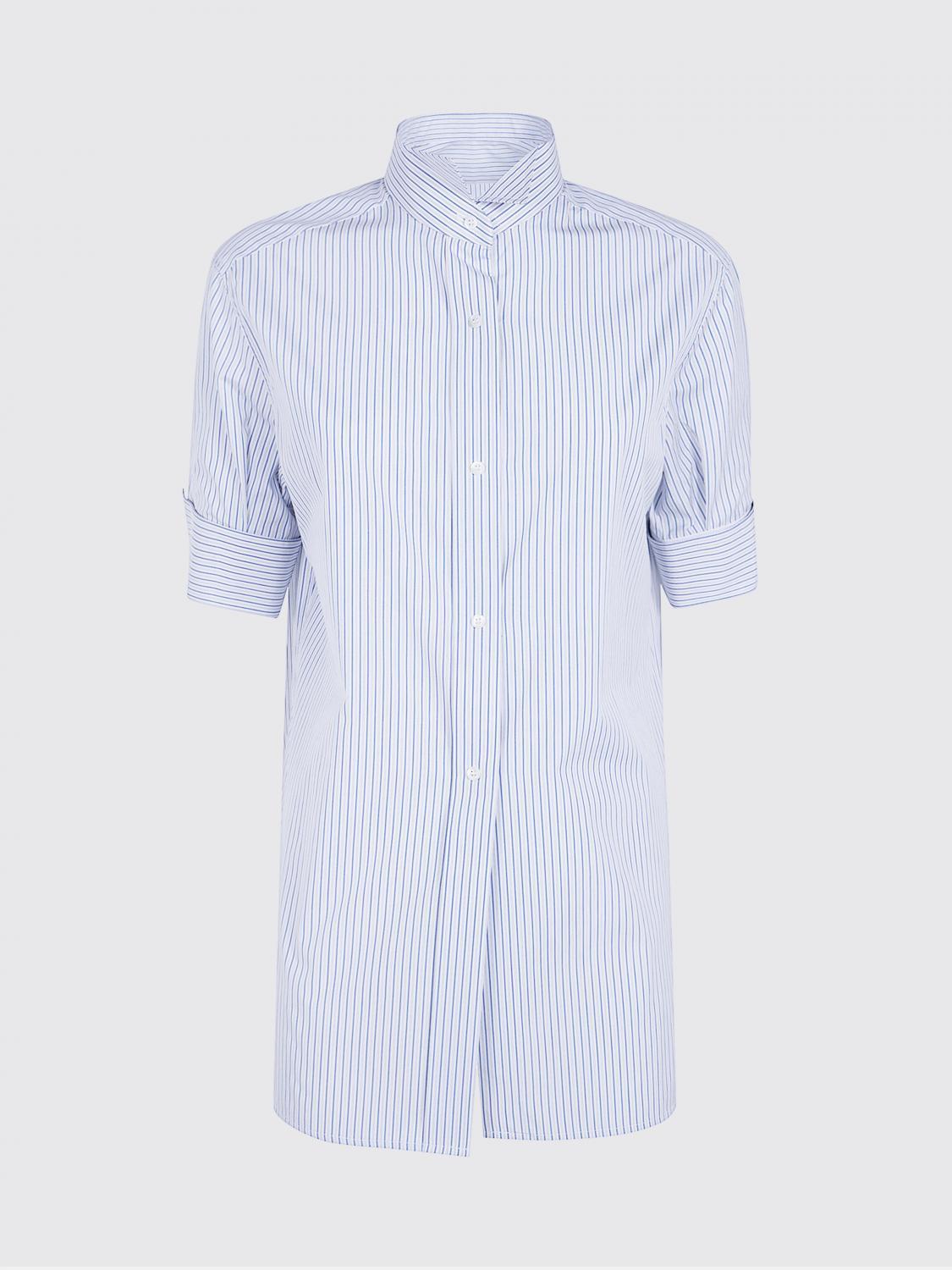 Maison Margiela Short Sleeve Button-Up Shirt White Cotton Women