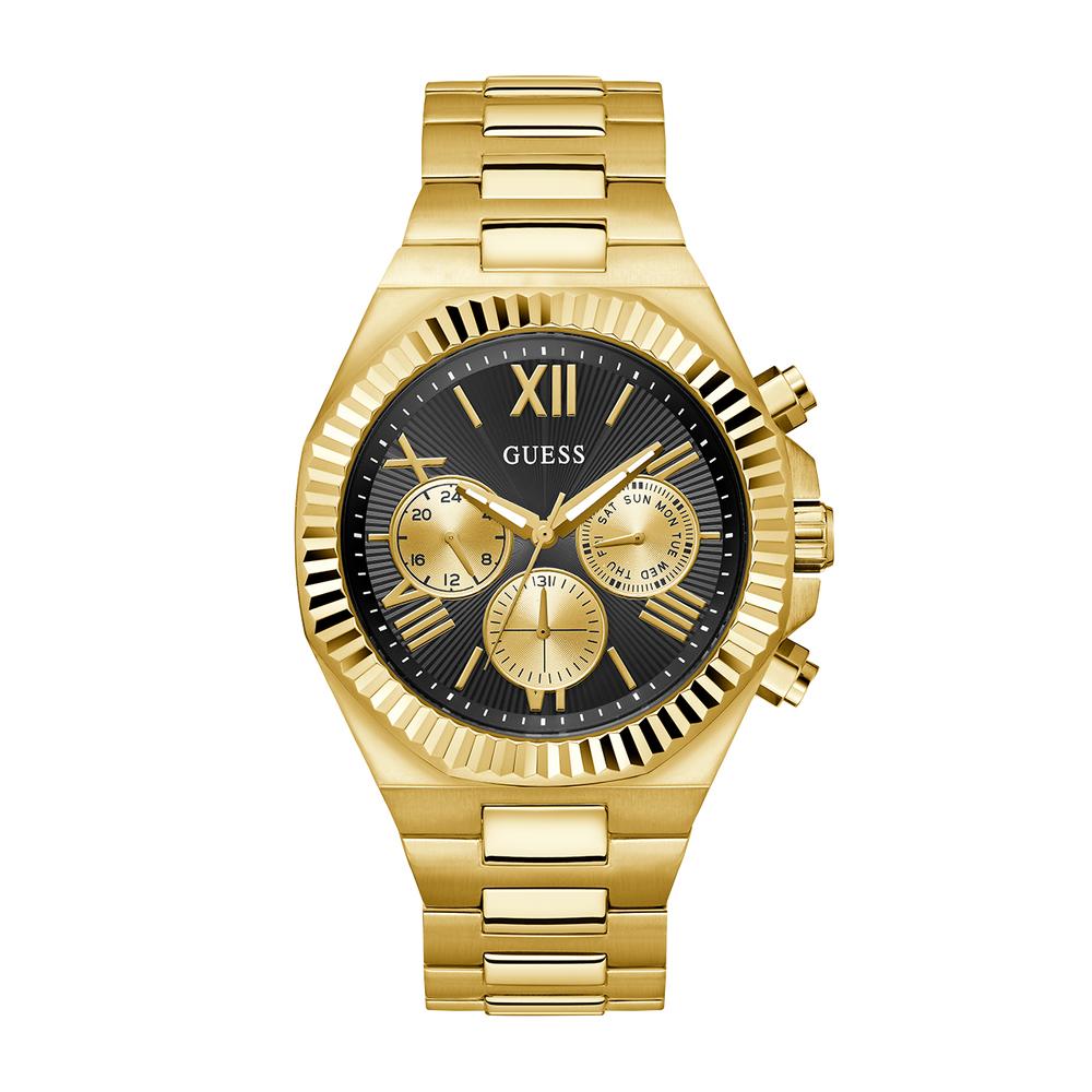 Guess Gold/Black Stainless Steel Men's Watch GW0703G5