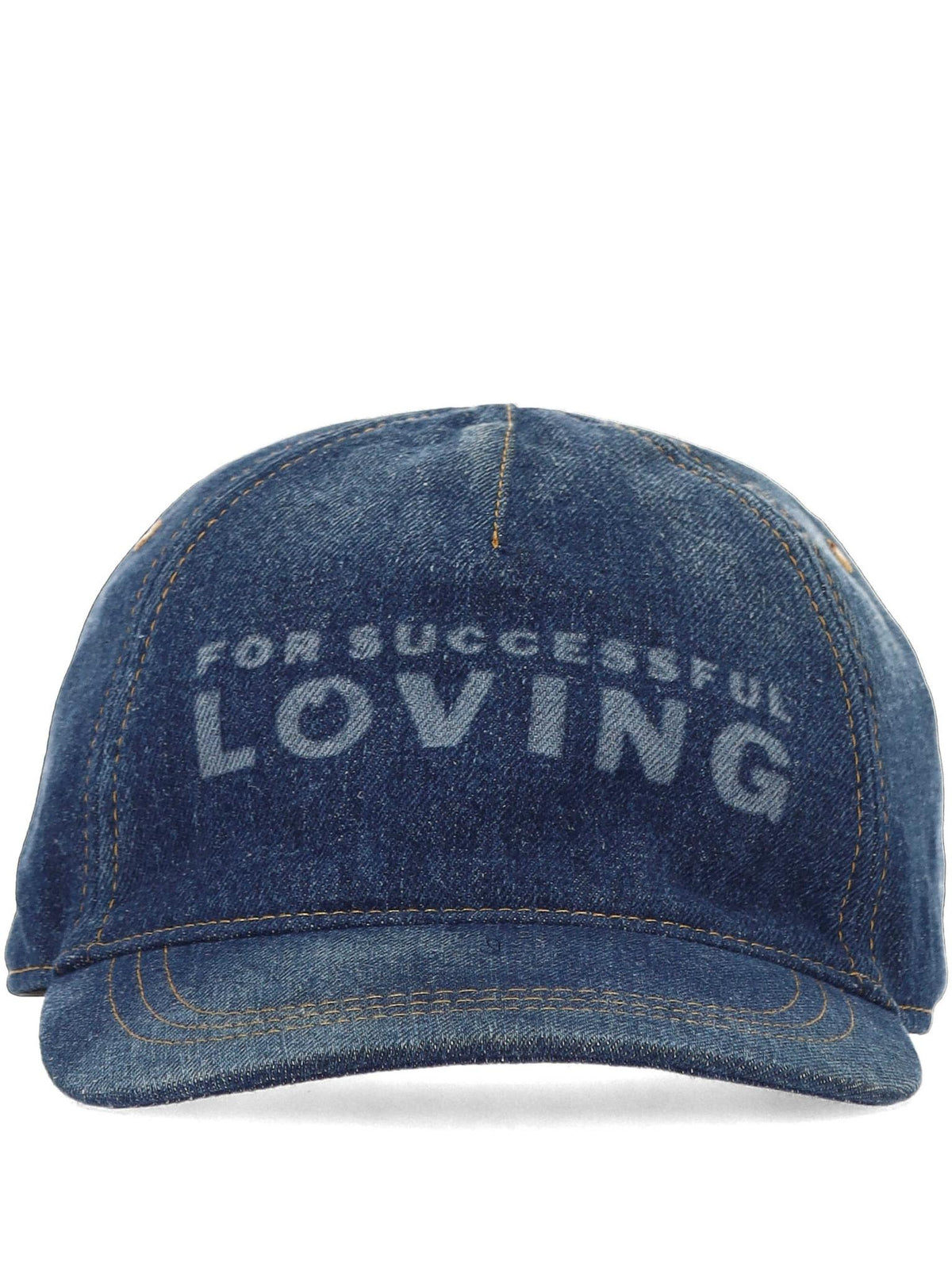 DIESEL Black Cotton Logo Baseball Cap