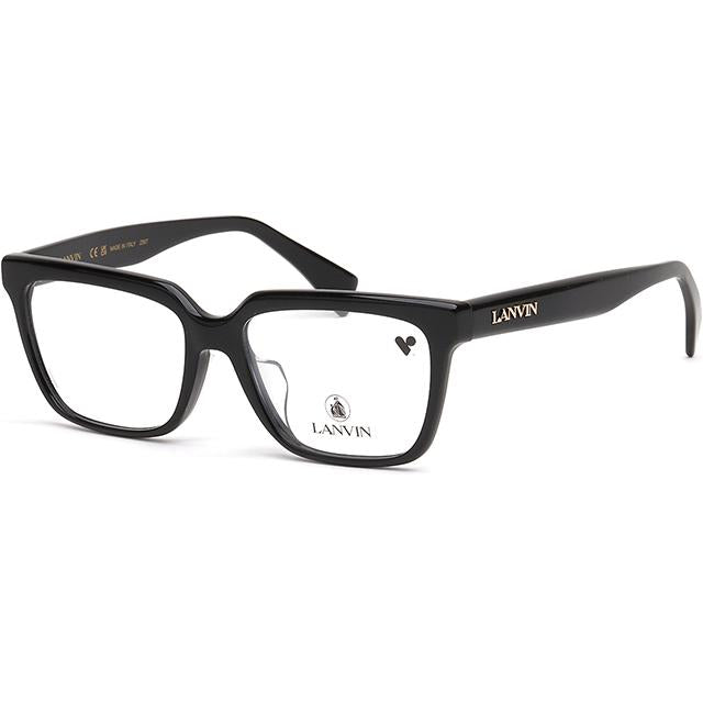 Lanvin Black Square Acetate Asian Fit Eyeglass Frames Unisex LNV2651LB 001