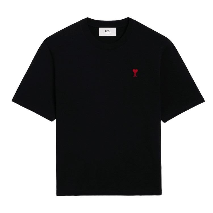 AMI Chain-Stitch Heart Logo Short Sleeve T-Shirt BFUTS005 726 001