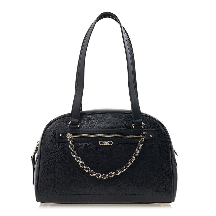 Michael Kors Women’s Chain Shoulder Bag Black Leather Shoulder Bag