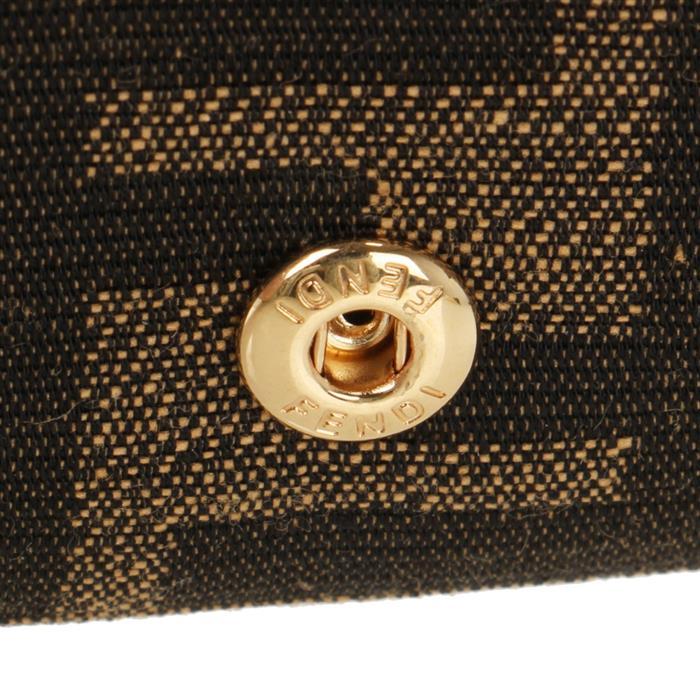 FENDI FF Fabric Chain Wallet Shoulder Bag