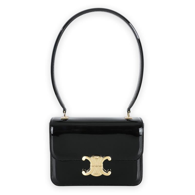 CELINE Teen Garance Shoulder Bag Black 118053FYE 38NO