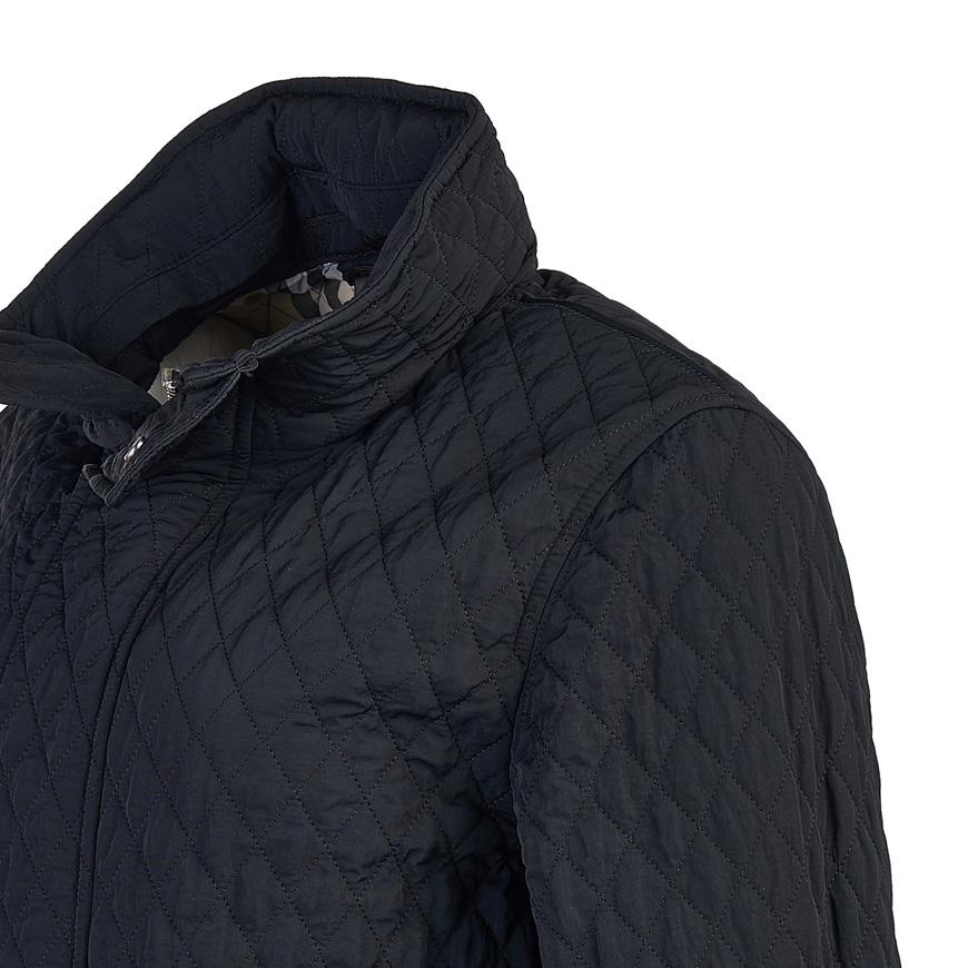 BURBERRY Women’s Hooded High-Neck Quilted Jacket Black