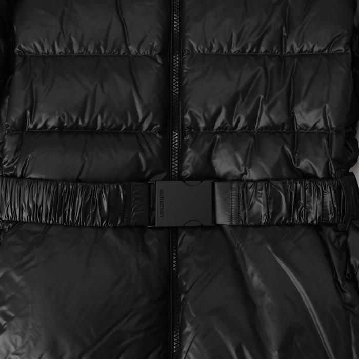 BURBERRY Sandsend Belted Hooded Down Short Puffer Jacket for Women