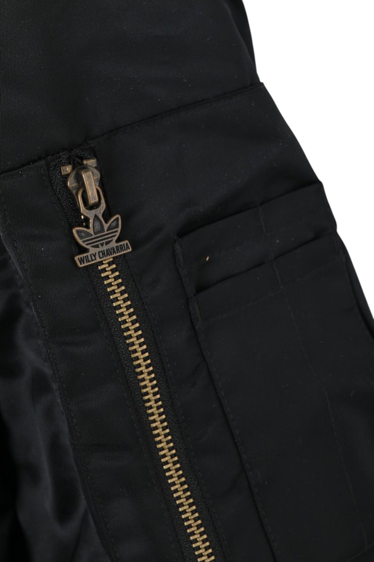 WILLY CHAVARRIA adidas x Willy Chavarria Black Satin Bomber Jacket