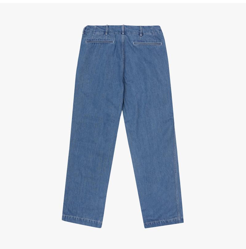 nanamica Unisex Wide Leg Denim Jeans S25SC086E LI