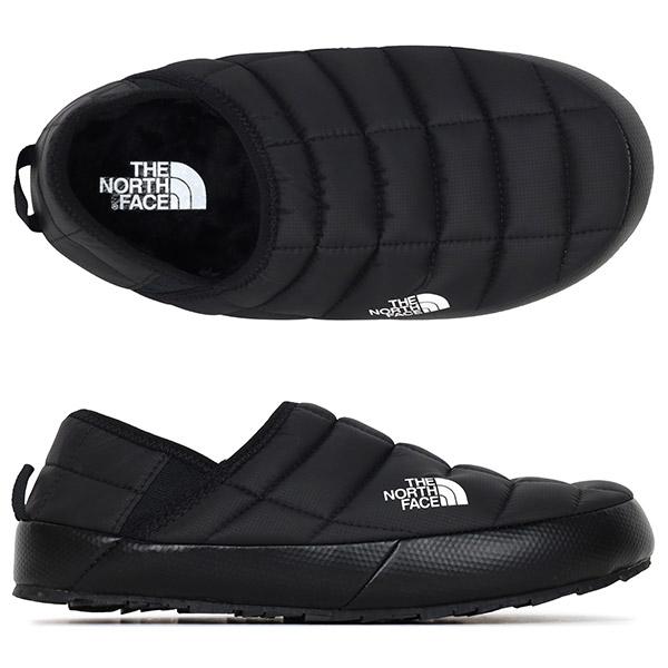 The North Face Black/White ThermoBall Traction Padded Mule Slippers