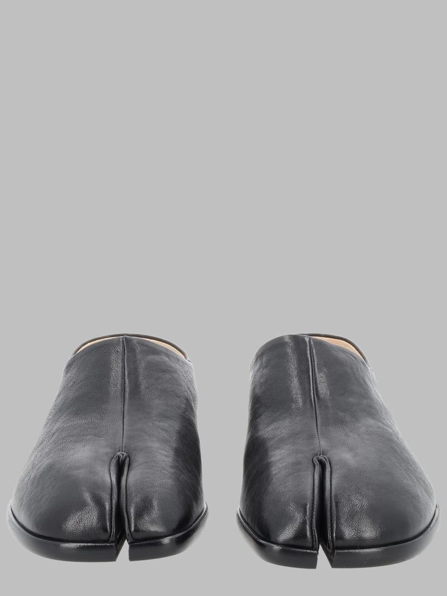Maison Margiela Black Leather Slip-On Loafers for Men
