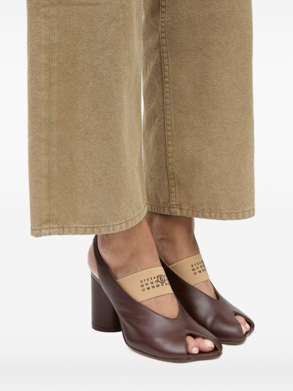 Maison Margiela Brown Leather Strappy Sandals