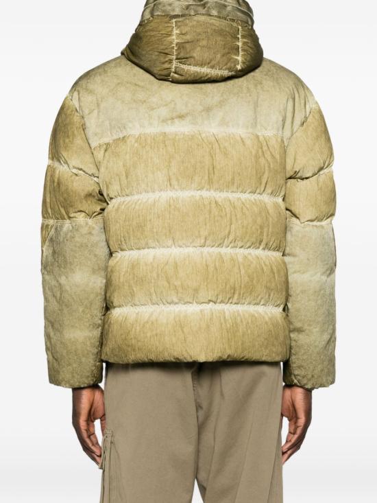 CP Company Kaki Leather Jacket Men’s R20 Re Color Style