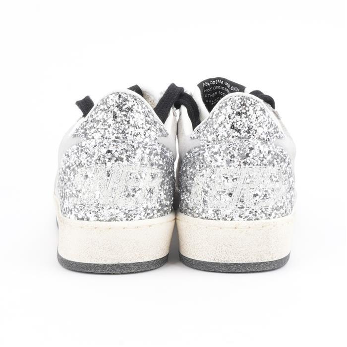 GOLDEN GOOSE Ball Star Low-Top Sneakers White Red Leather