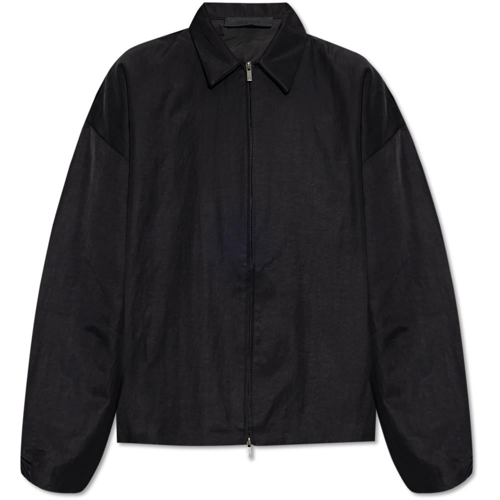 Fear of God Textured Nylon Back Logo Jacket for Men 202BT246380F BLACK