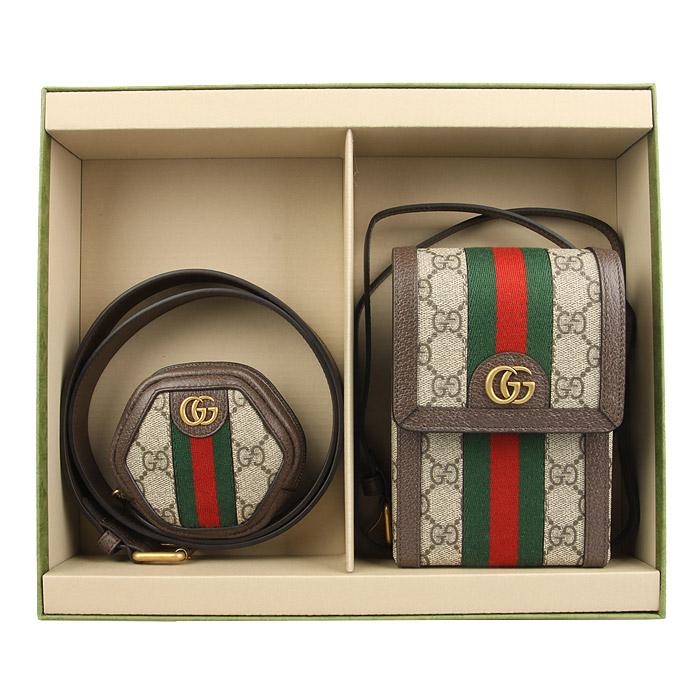 GUCCI Ophidia GG Men's Belt Bag Set 701094 96IWT 8745