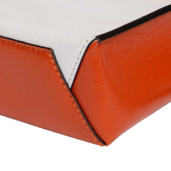 Marni Logo Two-Tone Leather Shoulder Bag