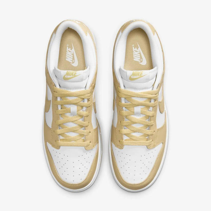 Nike Dunk Low Team Gold and White Low-Top Sneakers