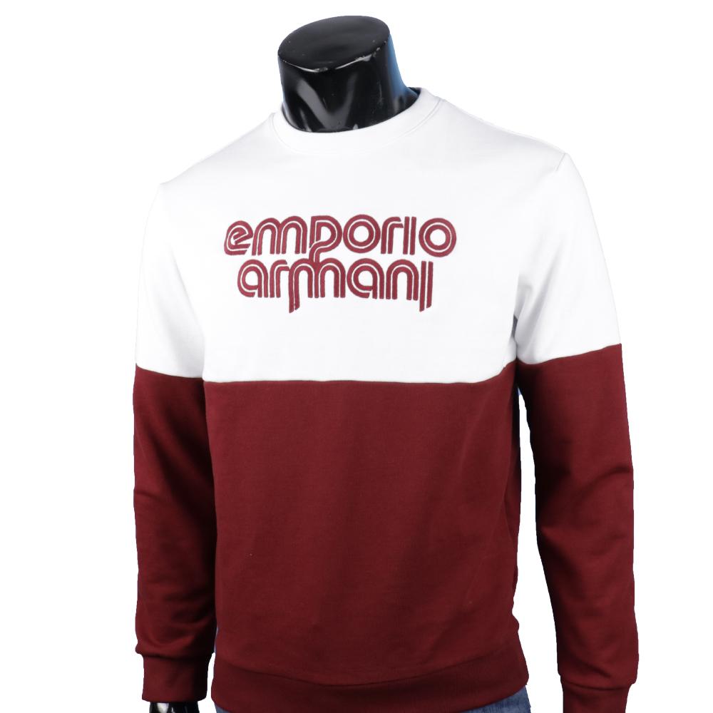 Emporio Armani Colorblock Logo Crewneck Sweatshirt S Size Men M79