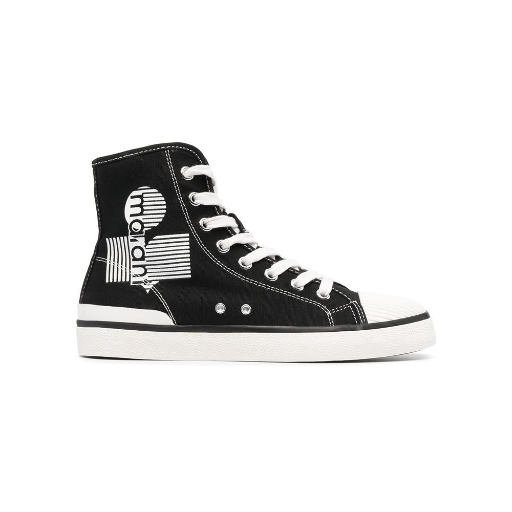 Isabel Marant Black BENKEEN Logo High-Top Sneakers