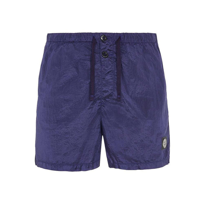 STONE ISLAND Logo Swim Shorts Navy