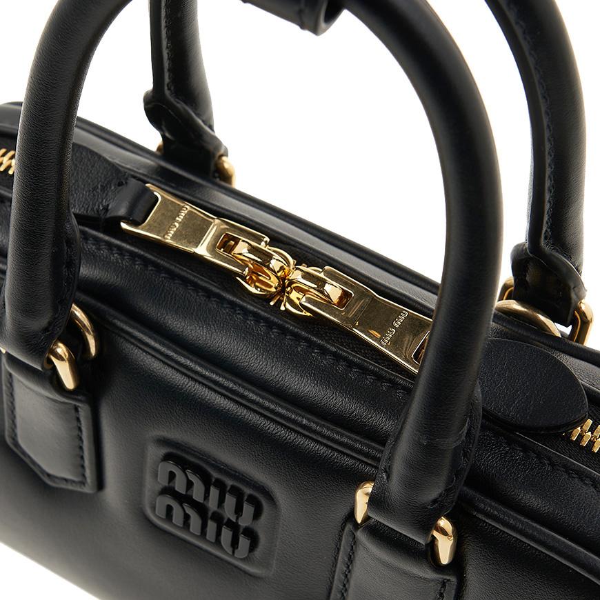 Miu Miu Arcadie Small Tote Bag Black Leather Women’s Tote