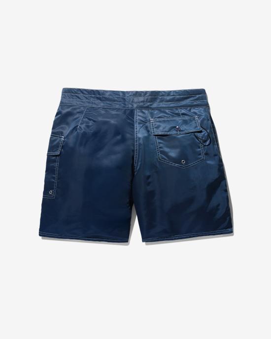 Noah Navy Cotton Drawstring Short Pants for Men NOAU261 MRSR 140