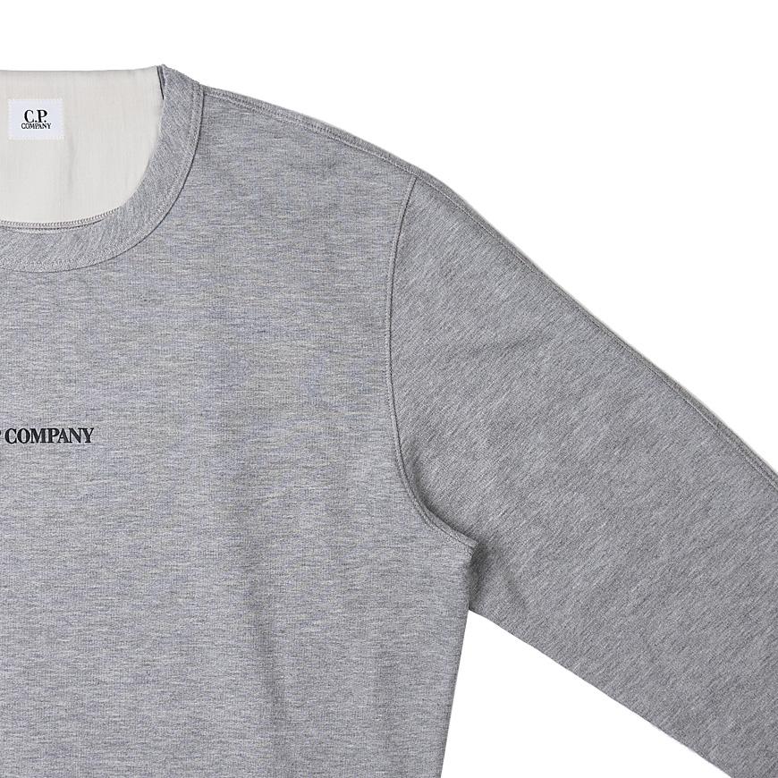 CP Company Logo Print Cotton Sweatshirt for Men