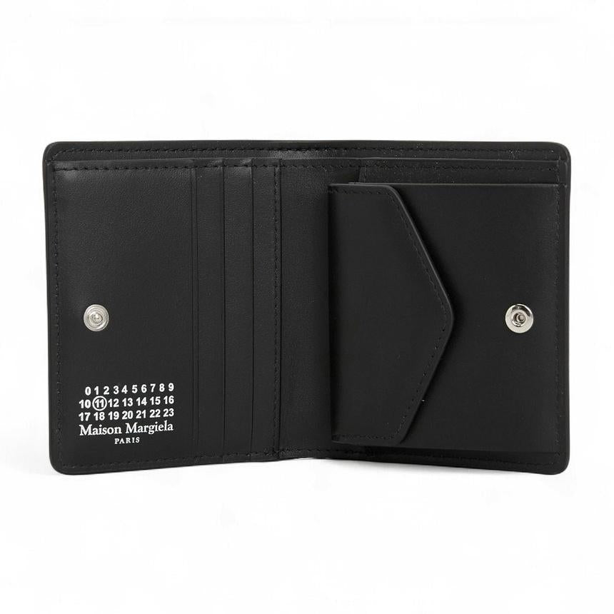 Maison Margiela Unisex Leather Bifold Wallet Black