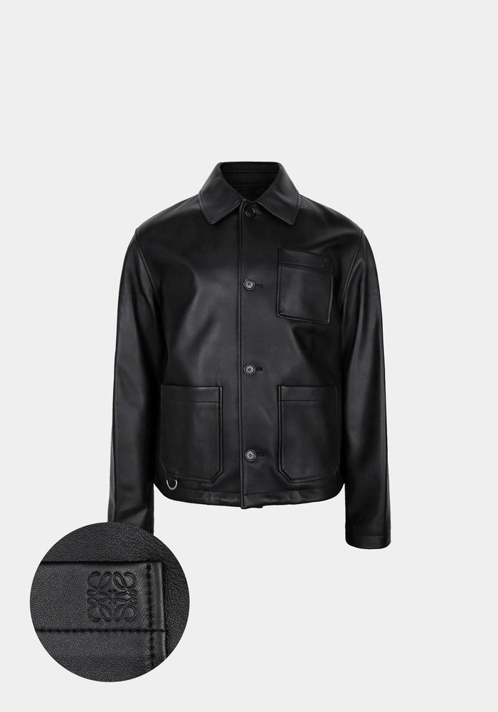 LOEWE Black Nappa Workwear Jacket H526 Y34 L86 1100
