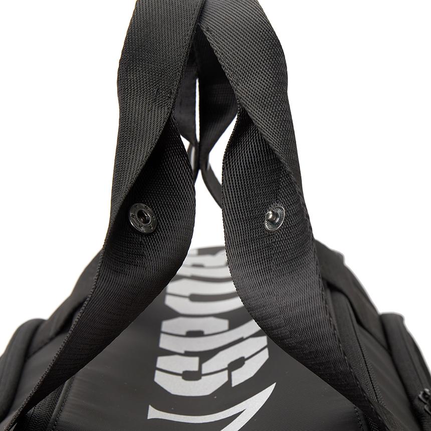 PLEIN SPORT Men’s Duffel Bag Black Nylon Tote Bag