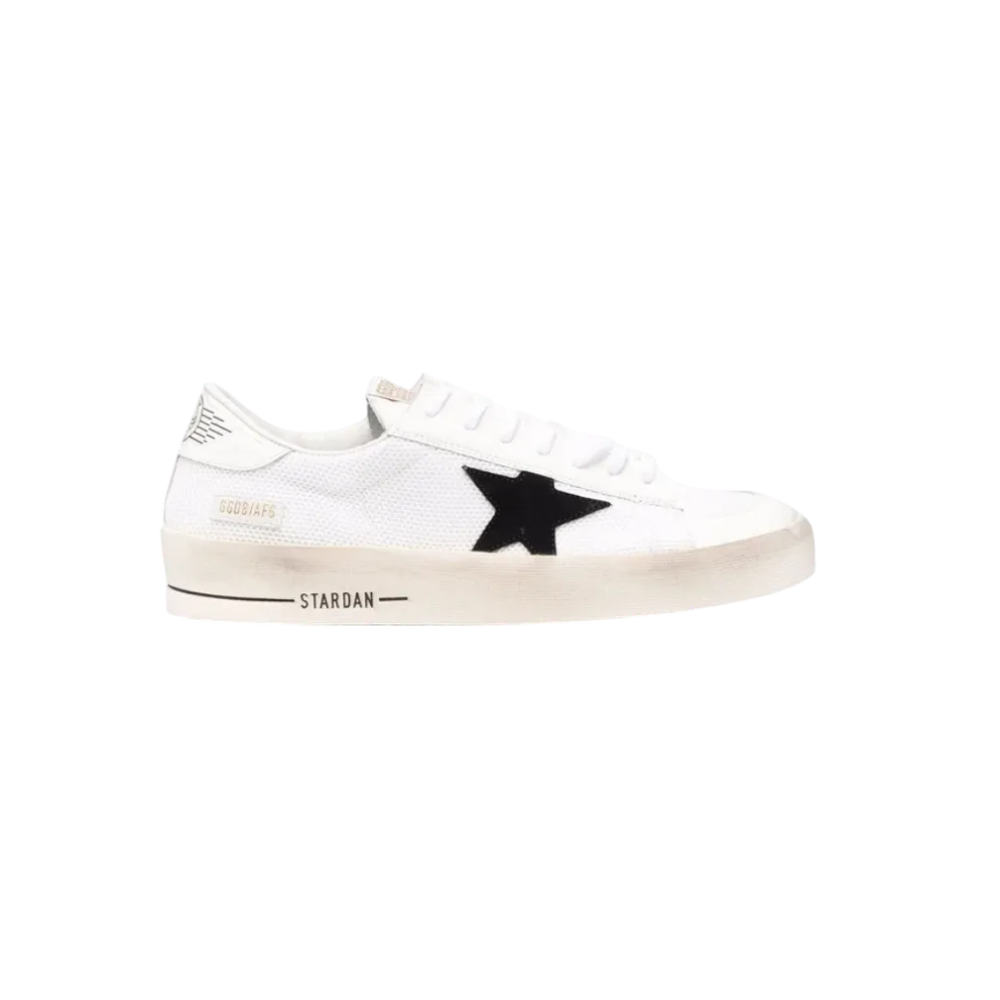 GOLDEN GOOSE White/Black Suede Star Low-Top Sneakers Men
