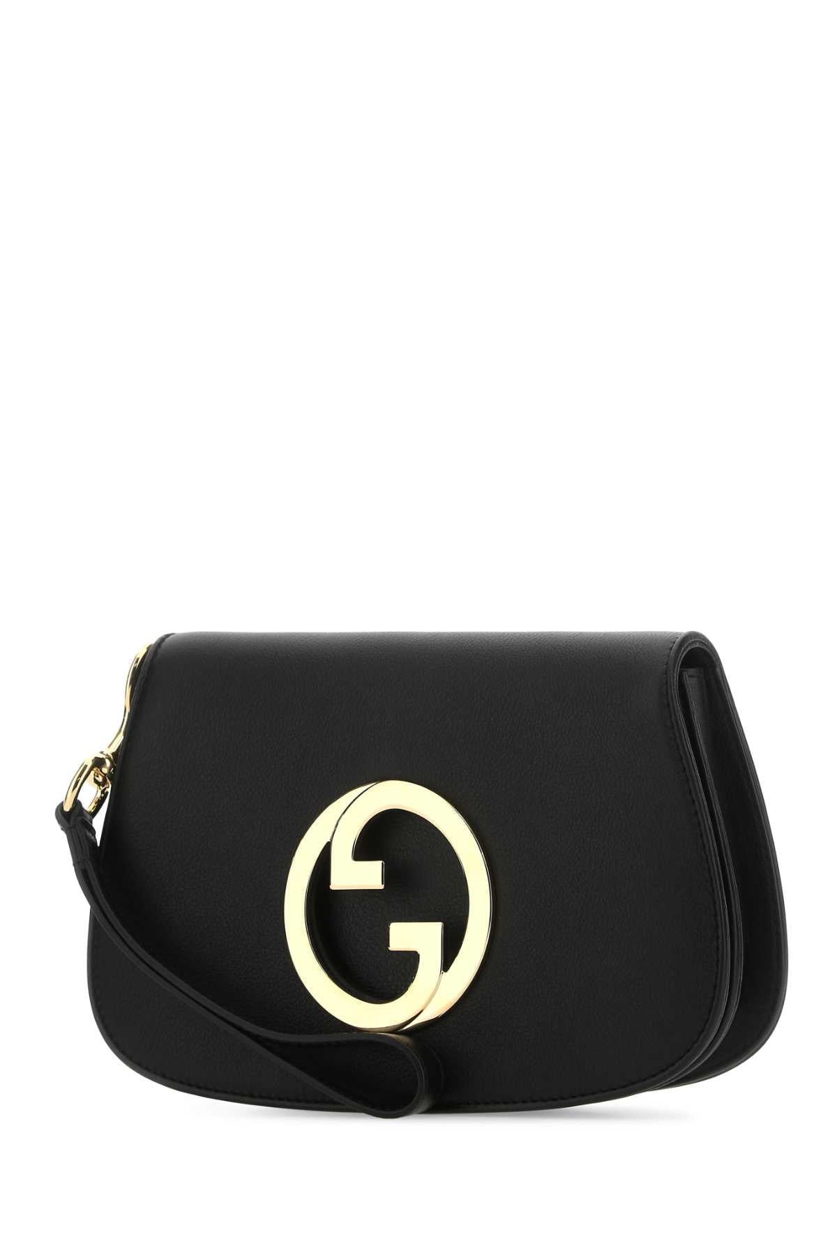 GUCCI Black Leather Clutch Bag