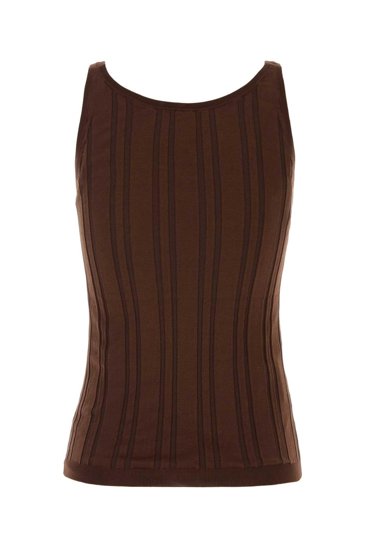 PRADA White Sleeveless Shirt