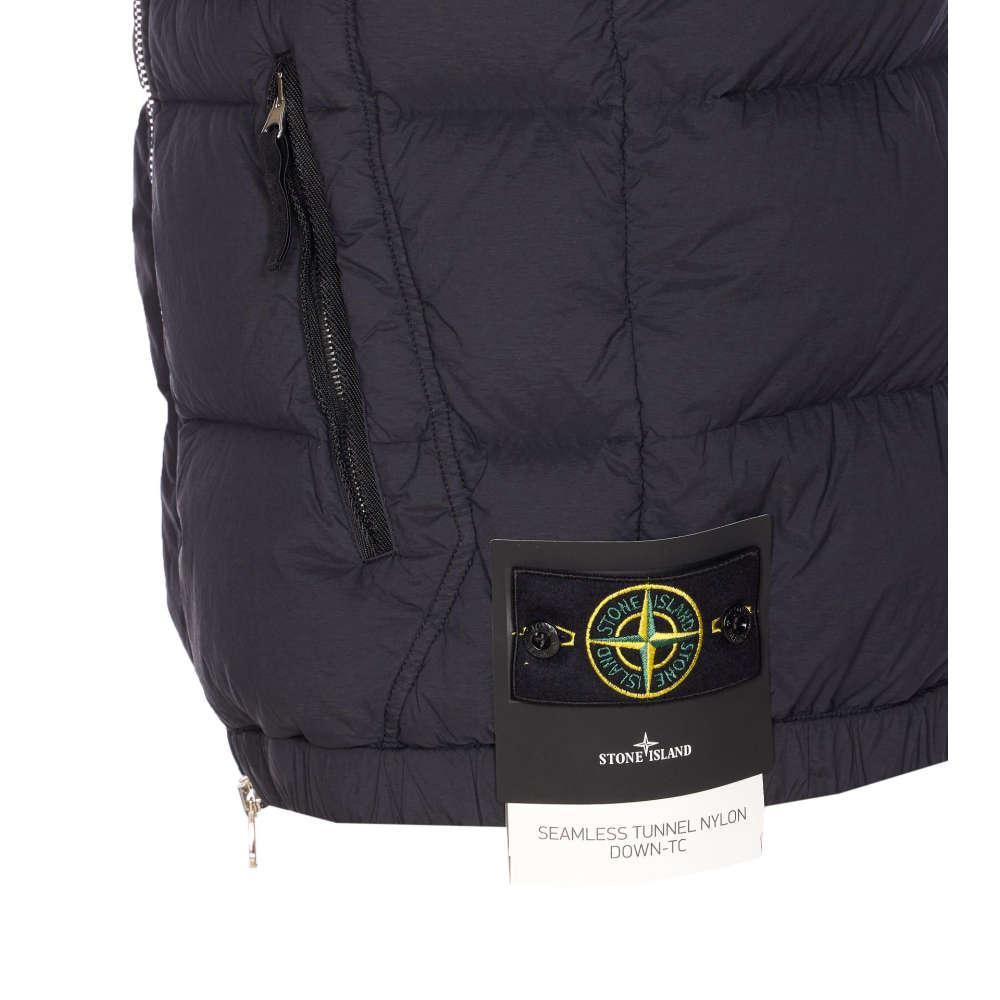 STONE ISLAND Seamless Tunnel Nylon Black Down Puffer Vest