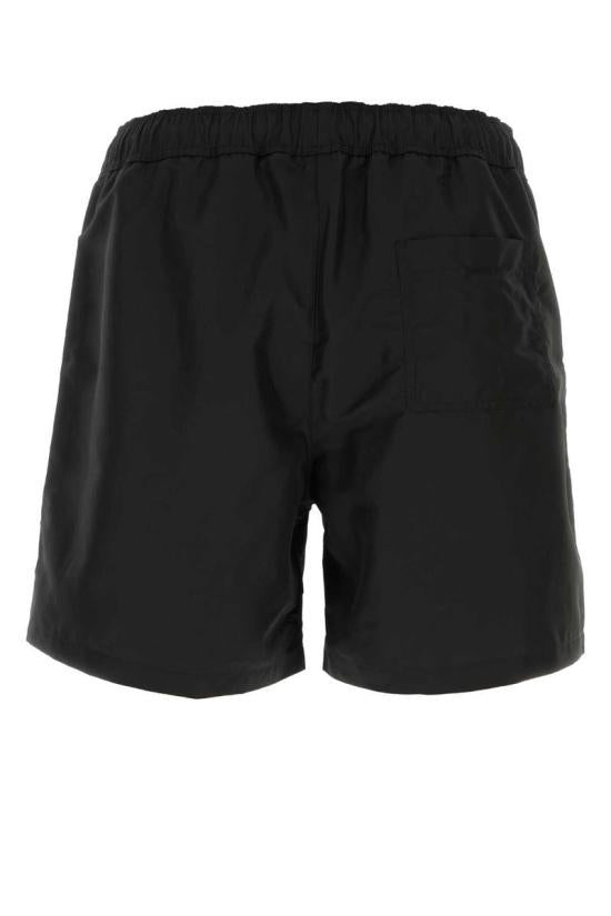 Versace Black Logo Cotton Short Shorts for Men 1022768 1A16484 2B130 BLACK DOM