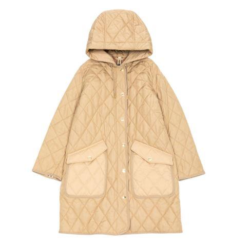 BURBERRY Roxby Quilted Hooded Down Coat Jacket for Women