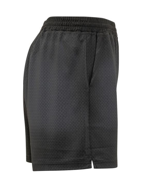 REPRESENT Washed Black Denim Shorts