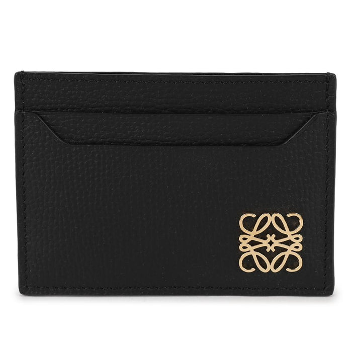 LOEWE Anagram Plain Leather Card Holder Beige C821075 X09 1206