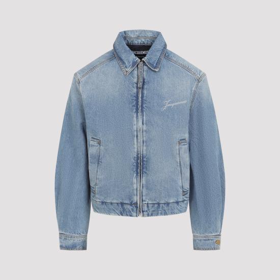 JACQUEMUS Blue Tabac Denim Jacket for Men