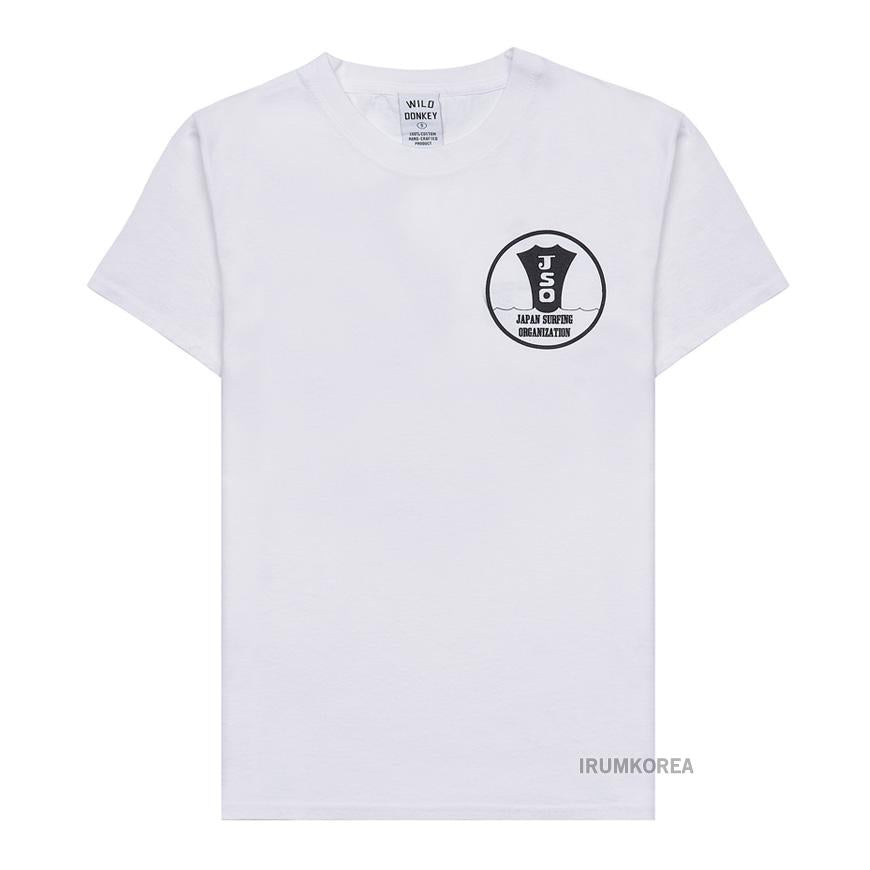 Wild Donkey White JSO Logo Short Sleeve T-Shirt for Men