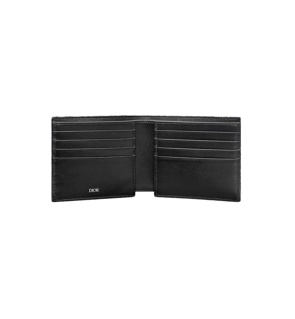 DIOR Oblique Canvas Bifold Wallet Men’s Navy