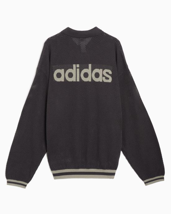 Adidas Long Sleeve Sweatshirt for Men KR9123 UTILITY BLACK DOM
