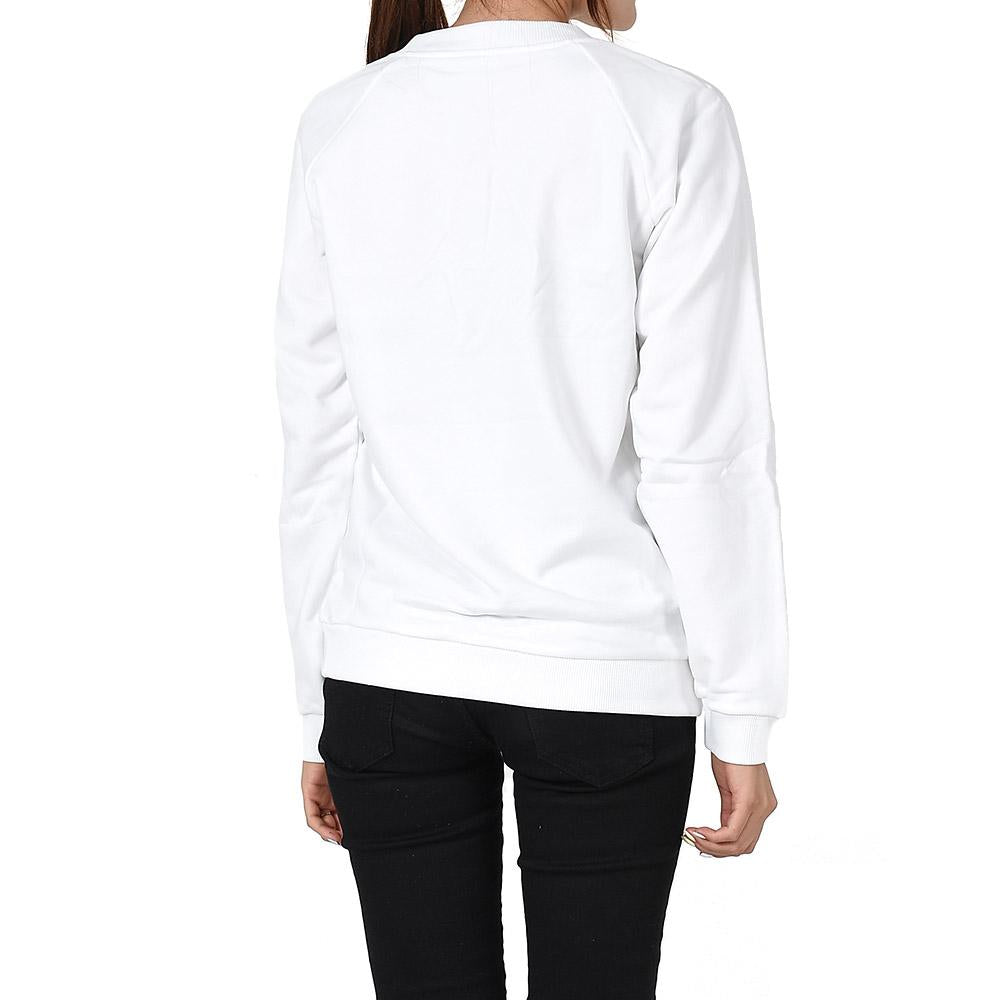 Balmain Logo Print Relaxed Fit Sweatshirt White
