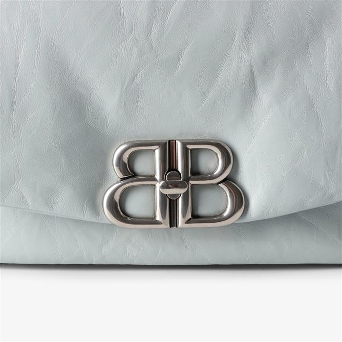 BALENCIAGA Monaco Small Sling Bag Shoulder Bag Green Leather